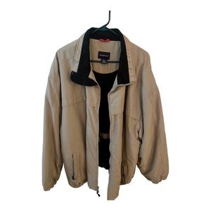 Men’s Harbor Bay Big and Tall Jacket Khaki and Black Size 3XL